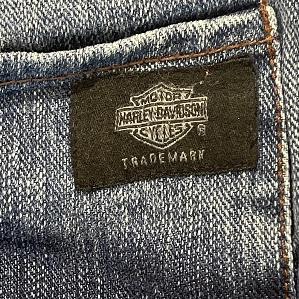 Harley-Davidson DENIM SEE MEASUREMENTS Jeans with Button Accents WOMENS 16